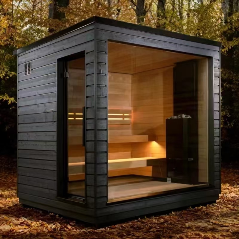 „Suzhou Zhongye Sauna Equipment Co., Ltd.“ paleidžia naują lauko kraštovaizdžio stiliaus „Sauna“ kambarį.