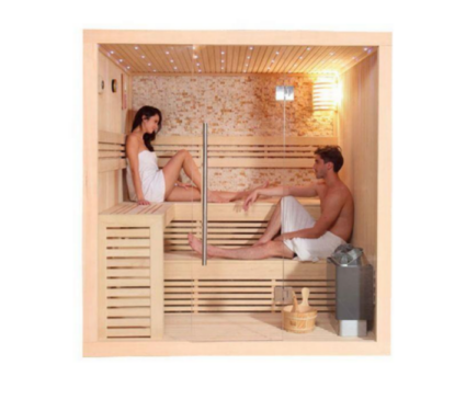 Sauna 3-4 asmenų Hemlock Tolimųjų infraraudonųjų spindulių sauna